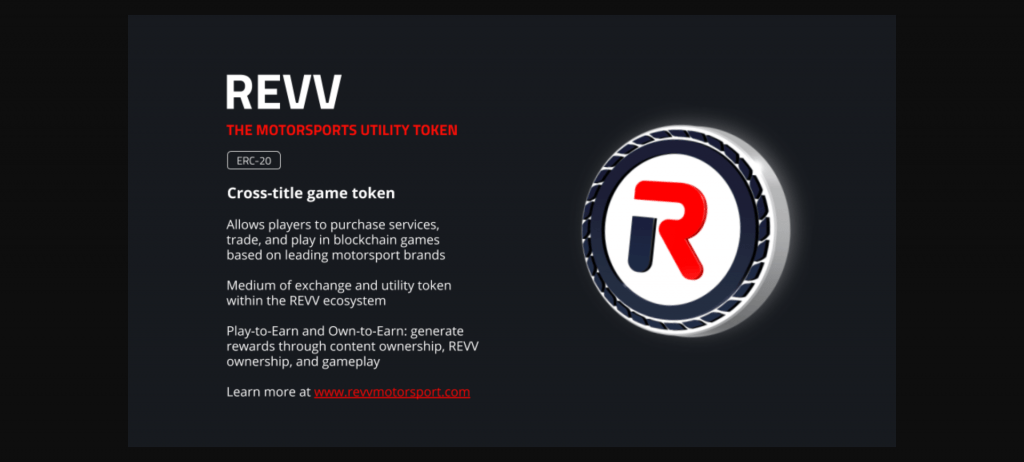 REVV motorsports utility token